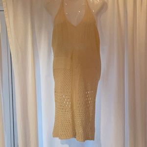 Tan crochet dress/cover up